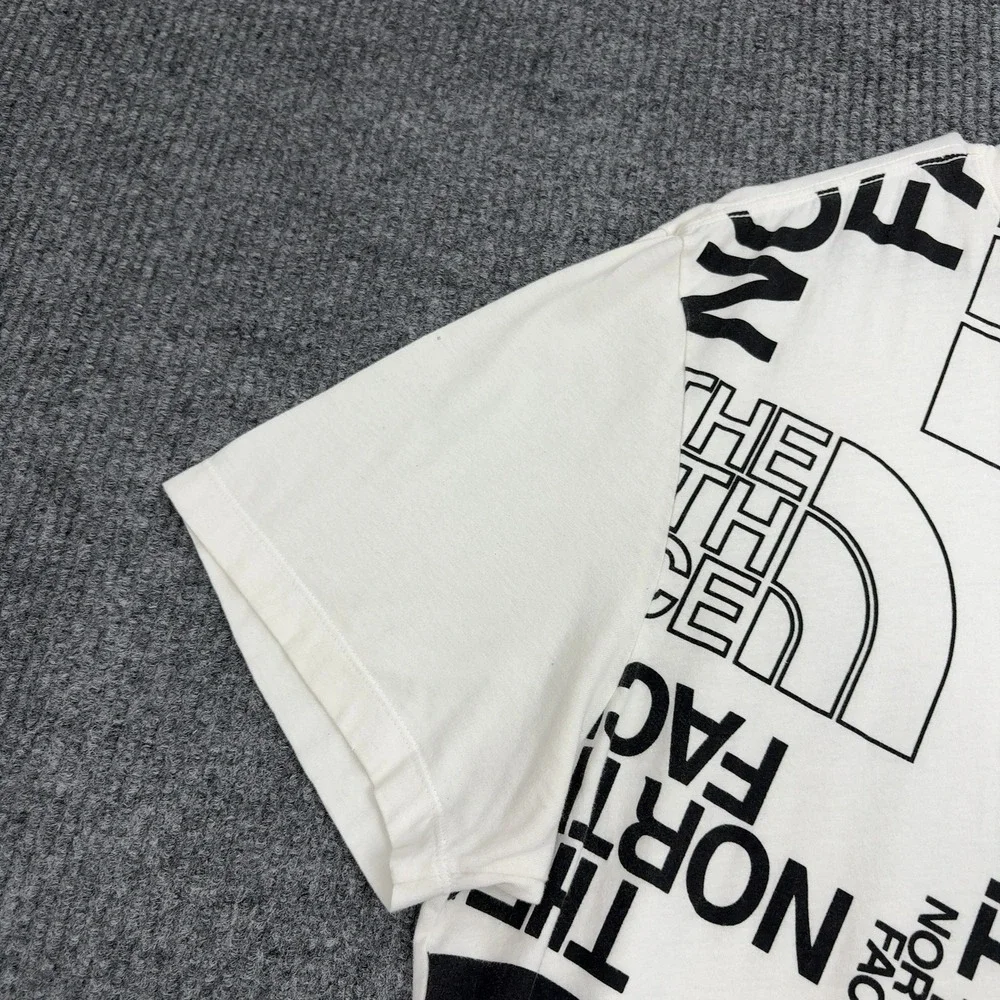 The North Face‎ T Shirt Mens XXL White Cotton Graphic Logo Streetwear Casual